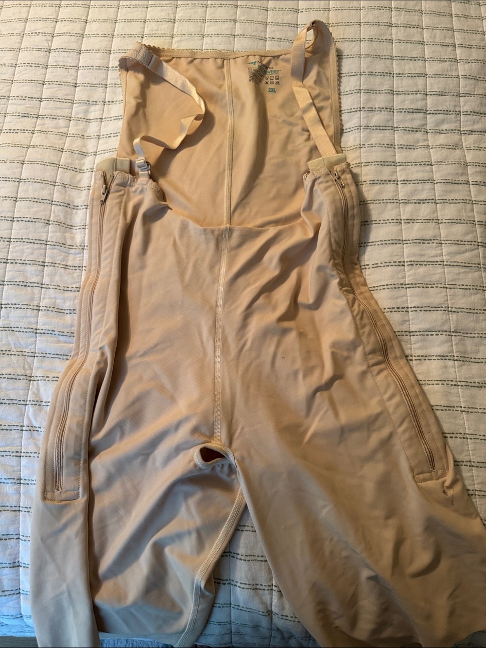 High-Rise Nude Shaping Jumpsuit with Adjustable Straps
